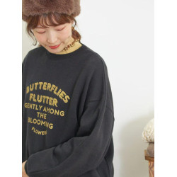 特 買到賺到款  超值  S2 早秋新款 印花套頭薄絨長袖圓領衛衣女