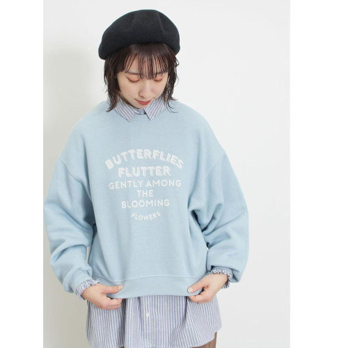 特 買到賺到款  超值  S2 早秋新款 印花套頭薄絨長袖圓領衛衣女