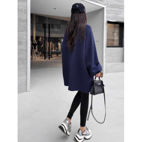 巨好看的中長款圓領長袖衛衣女2025春秋新款慵懶寬松韓版休閒T恤 巨好看的中長款圓領長袖衛衣女2025春秋新款慵懶寬松韓版休閒T恤