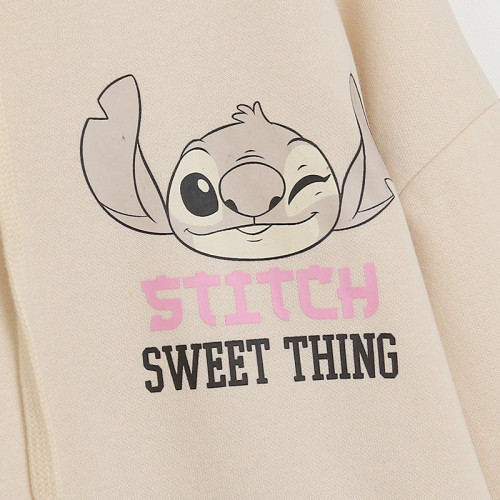 春秋季卡通字母前後印花外套 連帽衛衣女寬松大碼加絨口袋款 春秋季卡通字母前後印花外套 連帽衛衣女寬松大碼加絨口袋款