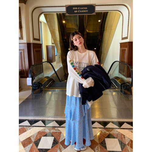 落落狷介 薄款巨好看的早秋衛衣女寬松字母印花上衣2025新款套頭