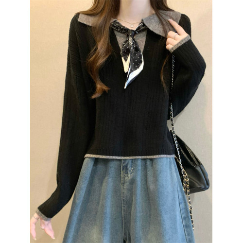 短款毛衣女2025秋冬新款爆款polo領巨好看內搭長袖慵懶上衣打底衫 短款毛衣女2025秋冬新款爆款polo領巨好看內搭長袖慵懶上衣打底衫