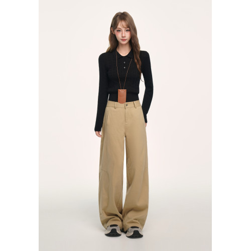 BYEMYPIE復古麻花Polo領針織衫miu系修身短款套頭毛衣外穿v領上衣 BYEMYPIE復古麻花Polo領針織衫miu系修身短款套頭毛衣外穿v領上衣