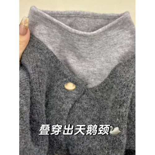 韓系簡約復古曡穿上衣2025秋季新款坎肩馬夾內搭打底衫馬甲兩件套