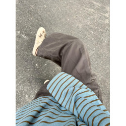 慵懶風針織衫女2025新款寬松韓系早秋季穿搭條紋薄款長袖t恤上衣