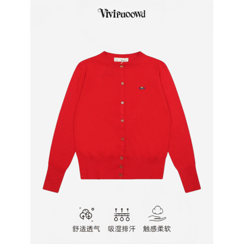 VIVIPUOOWD小標經典土星刺綉韓版百搭針織開衫女羊毛混紡毛衣 VIVIPUOOWD小標經典土星刺綉韓版百搭針織開衫女羊毛混紡毛衣