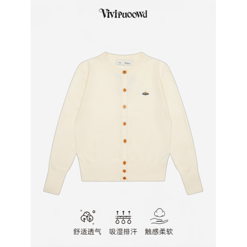 VIVIPUOOWD小標經典土星刺綉韓版百搭針織開衫女羊毛混紡毛衣 VIVIPUOOWD小標經典土星刺綉韓版百搭針織開衫女羊毛混紡毛衣