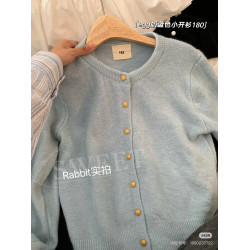 【egg專櫃】～原版小金釦開衫 韓國原單高品質百搭超顯瘦針織外套