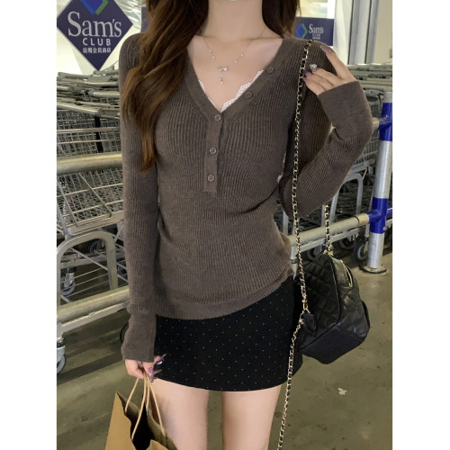 純欲低領修身打底衫女秋冬2025新款內搭高級感毛衣長袖針織衫上衣