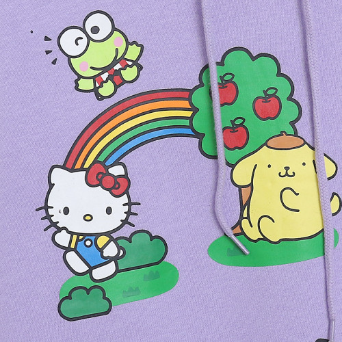 春秋季卡通動漫印花連帽套頭衛衣女大碼薄絨寬松減齡口袋帽衫 春秋季卡通動漫印花連帽套頭衛衣女大碼薄絨寬松減齡口袋帽衫