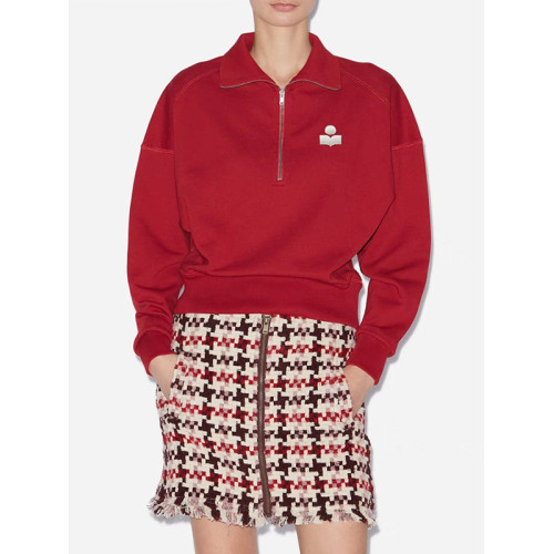 25早秋新款北美小衆IS經典刺綉高領拉鍊開胸短款加絨女士衛衣 25早秋新款北美小衆IS經典刺綉高領拉鍊開胸短款加絨女士衛衣