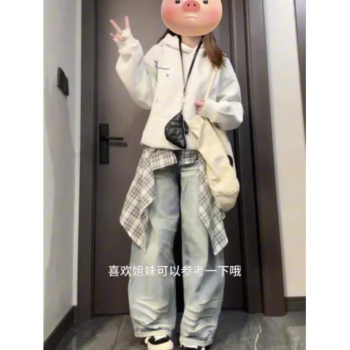 美式復古連帽字母衛衣女春秋寬松運動通勤百搭學院風休閒氣質外套 美式復古連帽字母衛衣女春秋寬松運動通勤百搭學院風休閒氣質外套