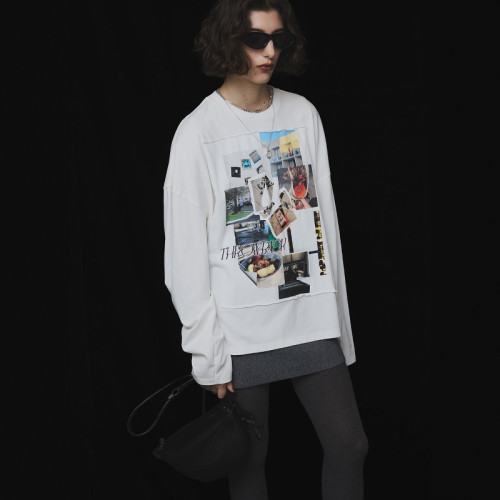 星野家日單 torowee 25新款 印花貼布長袖T恤上衣