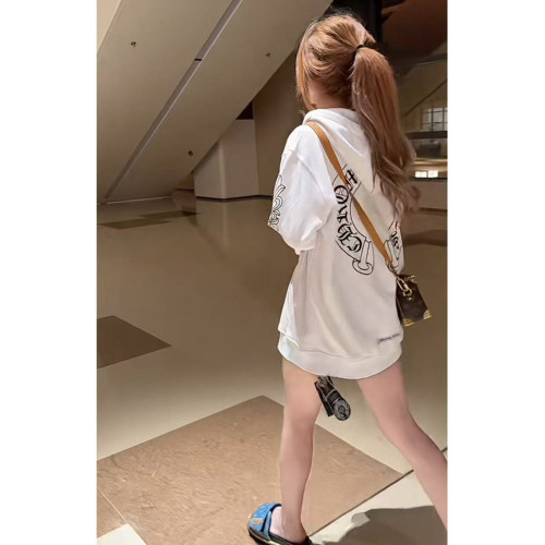 美式高街梵文字母開衫衛衣女秋冬加絨加厚寬松設計感情侶連帽外套 美式高街梵文字母開衫衛衣女秋冬加絨加厚寬松設計感情侶連帽外套