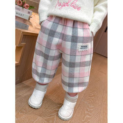 女小童加絨格子褲秋冬款女寶寶洋氣保暖長褲冬裝兒童一體絨休閒褲 女小童加絨格子褲秋冬款女寶寶洋氣保暖長褲冬裝兒童一體絨休閒褲