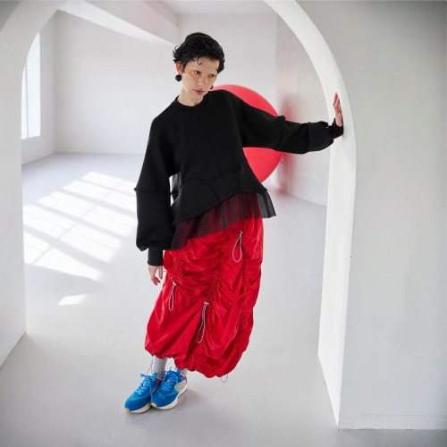 星野家日單 torowee 25新款 時尚拼接圓領衛衣上衣