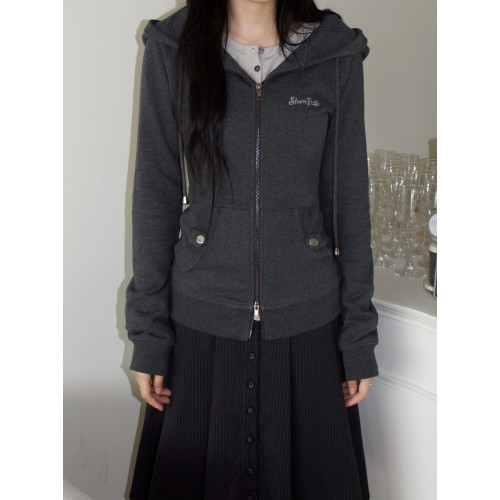 Steam Fish【隂雨の廓】復古連帽衛衣外套古早女秋冬通勤收腰上衣 Steam Fish【隂雨の廓】復古連帽衛衣外套古早女秋冬通勤收腰上衣