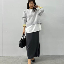 日單貴牌大人氣款純原25年秋冬新款半拉鍊寬鬆簡約針織上衣通勤