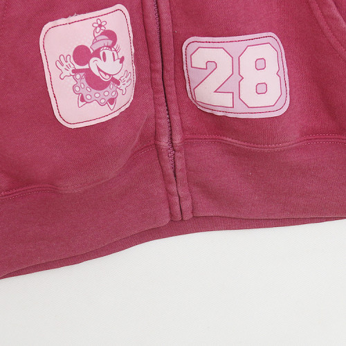 卡通動漫貼布綉時尚俏皮青春連帽長袖拉鍊外套 寬松加絨開衫 卡通動漫貼布綉時尚俏皮青春連帽長袖拉鍊外套 寬松加絨開衫