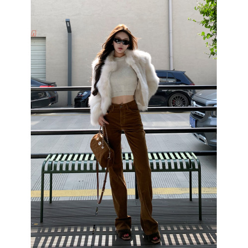 媛媛 【度假and通勤】韓系氣質圓領針織毛衣女純色長袖短款上衣女 媛媛 【度假and通勤】韓系氣質圓領針織毛衣女純色長袖短款上衣女