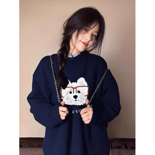 巨好看的圓領衛衣女早秋薄款2025新款爆款小個子冬季加絨無帽上衣 巨好看的圓領衛衣女早秋薄款2025新款爆款小個子冬季加絨無帽上衣