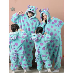 搞怪衣服兒童連體睡衣親子裝母女一家三四口蘇利文冬季加絨連體衣