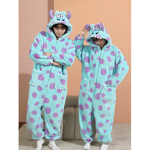 搞怪衣服兒童連體睡衣親子裝母女一家三四口蘇利文冬季加絨連體衣 搞怪衣服兒童連體睡衣親子裝母女一家三四口蘇利文冬季加絨連體衣