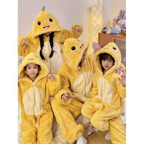 親子裝睡衣一家三口小奶龍冬天衣服母女2025新款兒童家居服連體衣 親子裝睡衣一家三口小奶龍冬天衣服母女2025新款兒童家居服連體衣