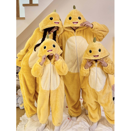 親子裝睡衣一家三口小奶龍冬天衣服母女2025新款兒童家居服連體衣 親子裝睡衣一家三口小奶龍冬天衣服母女2025新款兒童家居服連體衣