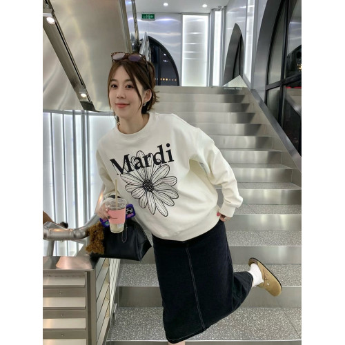 韓國Mardi花衛衣小雛菊圓領薄款上衣刺綉女純棉高銀同款印花絨衫 韓國Mardi花衛衣小雛菊圓領薄款上衣刺綉女純棉高銀同款印花絨衫