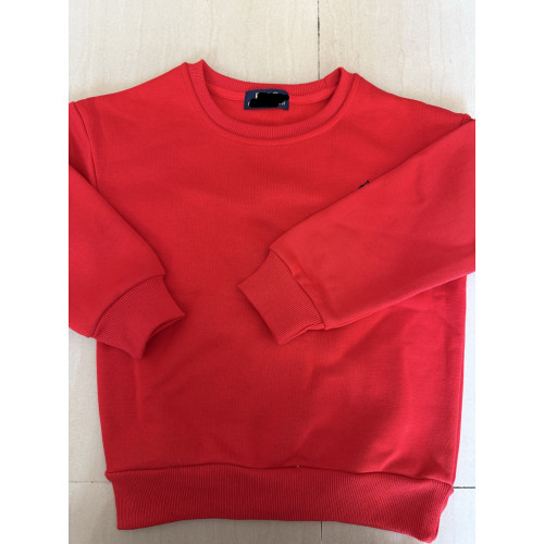 男女童加絨衛衣冬天兒童紅色運動衣保暖圓領上衣洋氣親子裝 男女童加絨衛衣冬天兒童紅色運動衣保暖圓領上衣洋氣親子裝