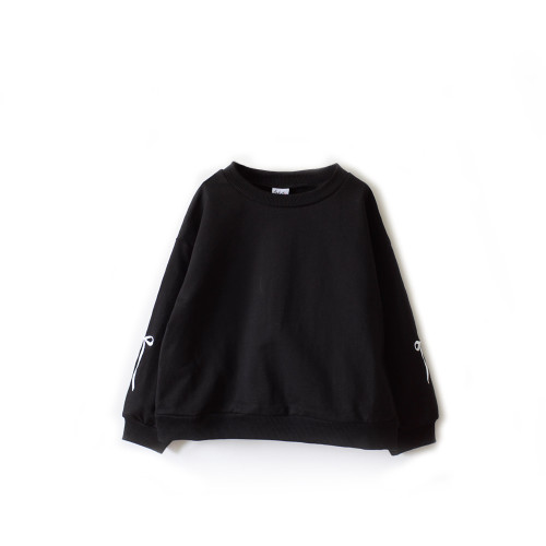 ANKRT 日系秋冬親子裝女童刺綉蝴蝶結洋裝寬松毛圈衛衣兒童上衣 ANKRT 日系秋冬親子裝女童刺綉蝴蝶結洋裝寬松毛圈衛衣兒童上衣