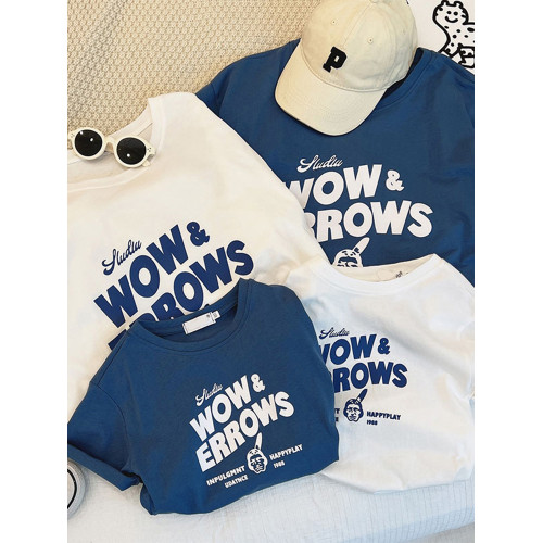 高級炸街不一樣的親子裝夏裝一家三口四口母子母女夏款短袖T恤潮 高級炸街不一樣的親子裝夏裝一家三口四口母子母女夏款短袖T恤潮