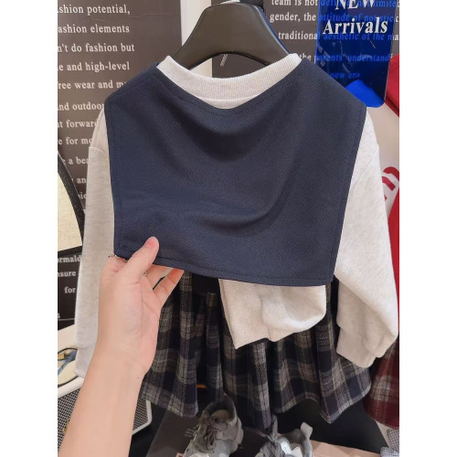 女童三件套秋季親子裝韓版英倫學院風衛衣格子裙套裝洋氣潮中大童 女童三件套秋季親子裝韓版英倫學院風衛衣格子裙套裝洋氣潮中大童