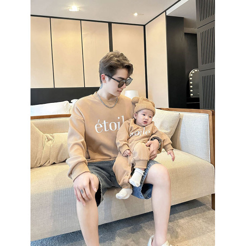 2024新款炸街親子裝母女半身裙一家三口嬰兒連體母子春秋衛衣套裝 2024新款炸街親子裝母女半身裙一家三口嬰兒連體母子春秋衛衣套裝