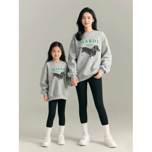 MARDI ERSHEO韓國經典臘腸狗親子裝衛衣一家三四口秋冬母子母女裝 MARDI ERSHEO韓國經典臘腸狗親子裝衛衣一家三四口秋冬母子母女裝