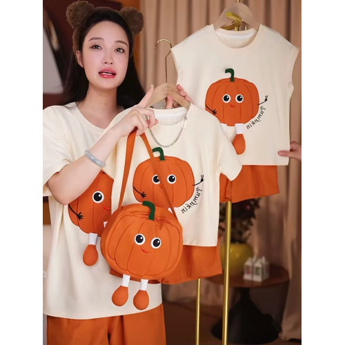 夏季親子裝2024新款炸街全家裝一家三口運動會六一活動服短袖套裝 夏季親子裝2024新款炸街全家裝一家三口運動會六一活動服短袖套裝