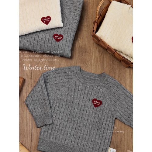 親子裝毛衣2025秋冬新款一家三口韓版復古針織衫套頭寬松款過年服 親子裝毛衣2025秋冬新款一家三口韓版復古針織衫套頭寬松款過年服