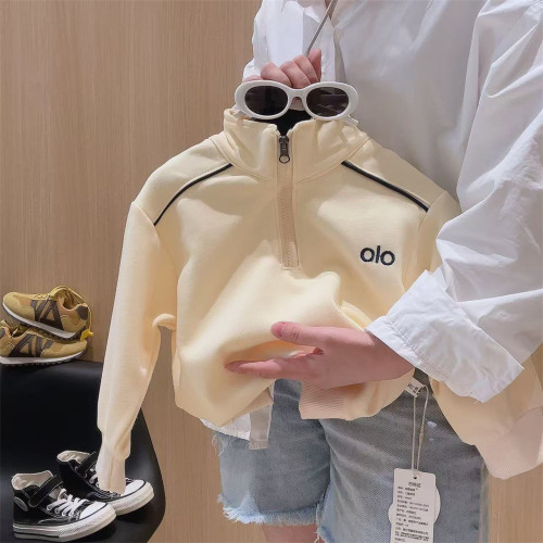 親子裝棉質套裝2025春秋新款韓版立領字母刺綉衛衣衛褲休閒兩件套 親子裝棉質套裝2025春秋新款韓版立領字母刺綉衛衣衛褲休閒兩件套