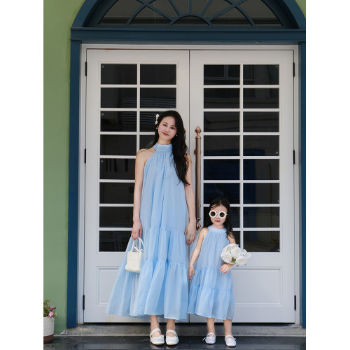 三亞海灘特別的沙灘海邊度假明星同款親子裝母女裝高級炸街連衣裙 三亞海灘特別的沙灘海邊度假明星同款親子裝母女裝高級炸街連衣裙