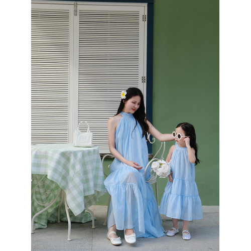 三亞海灘特別的沙灘海邊度假明星同款親子裝母女裝高級炸街連衣裙 三亞海灘特別的沙灘海邊度假明星同款親子裝母女裝高級炸街連衣裙