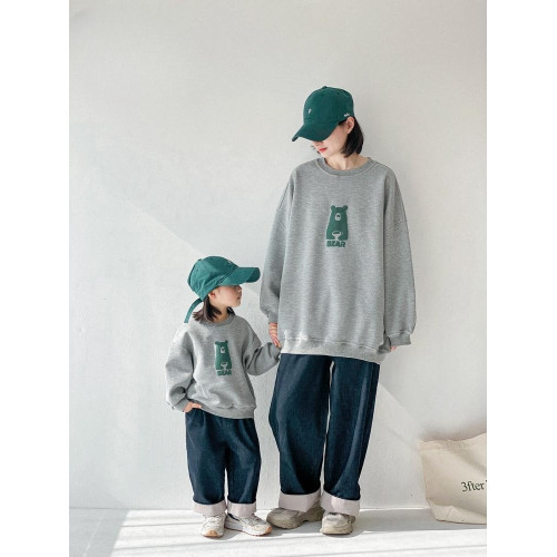 高級炸街親子裝衛衣春秋三口親子裝圓領純棉加絨衛衣母女裝母子潮 高級炸街親子裝衛衣春秋三口親子裝圓領純棉加絨衛衣母女裝母子潮