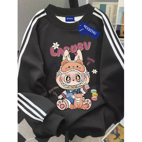 純棉一家三口親子裝圓領衛衣2025春冬款百搭寬松加厚加絨男女童潮 純棉一家三口親子裝圓領衛衣2025春冬款百搭寬松加厚加絨男女童潮