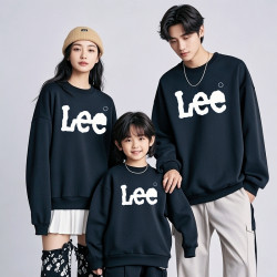 高級炸街親子裝秋裝一家三口母子母女裝2025新款潮品寬松秋冬衛衣