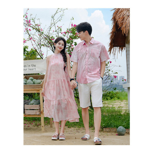 多巴胺穿搭親子裝一家三口海邊度假母女裝連衣裙絕美海邊沙灘長裙 多巴胺穿搭親子裝一家三口海邊度假母女裝連衣裙絕美海邊沙灘長裙