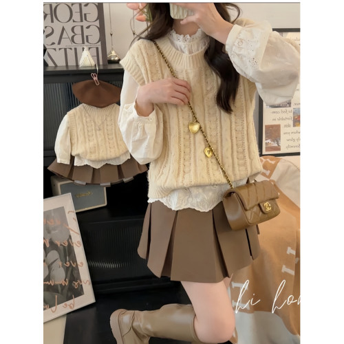 炸街親子裝2024新款秋冬一家三口洋氣韓版母女母子裝針織毛衣外套 炸街親子裝2024新款秋冬一家三口洋氣韓版母女母子裝針織毛衣外套