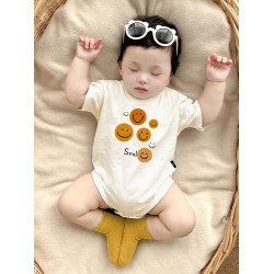 百天照親子裝一家三四口夏季嬰兒t恤周嵗拍照母女母子家庭裝短袖