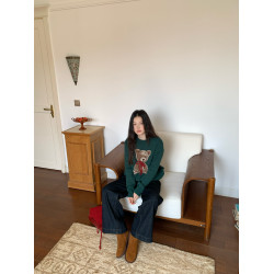 JillZoo自製！節日款聖誕綠小熊毛衣