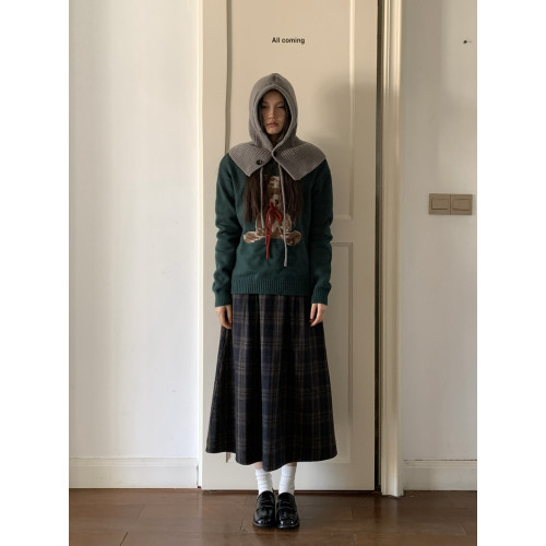 JillZoo自製！節日款聖誕綠小熊毛衣