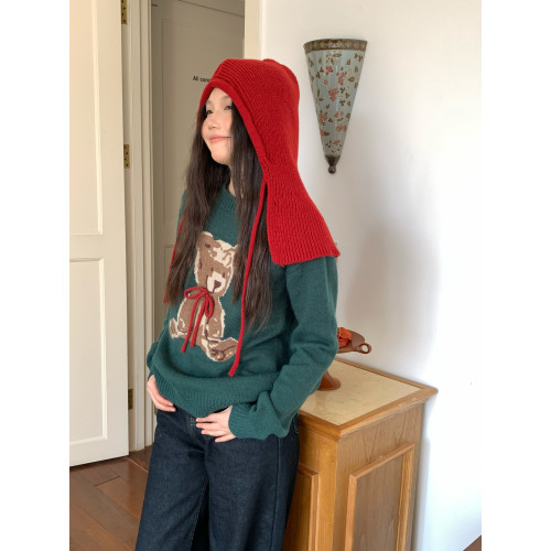 JillZoo自製！節日款聖誕綠小熊毛衣